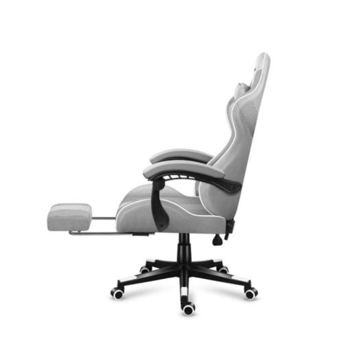 Silla gaming Huzaro FORCE 4.7 gris respaldo acolchado reposabrazos ajustables
