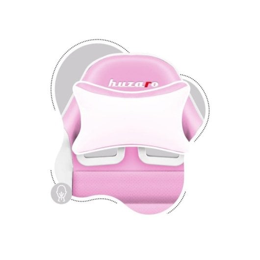 Silla gaming Huzaro Ranger 6.0 bucket ajustable rosa soporte 130 kg