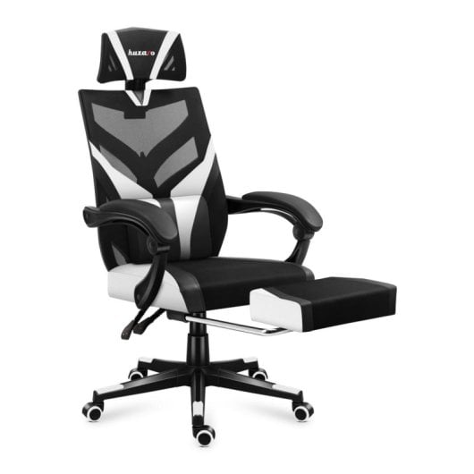 Silla gaming Huzaro Combat 5.0 PC malla negra respaldo y asiento ajustables