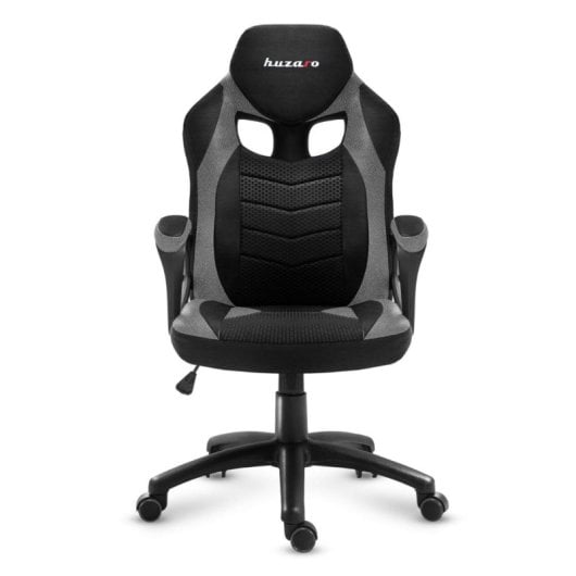Butaca Gaming Huzaro FORCE 2.5 Grey Mesh ergonómica 140 kg respaldo acolchado