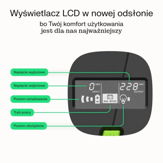 Sai Green Cell 750VA Batterie Plomb VRLA Pseudo Sinus 4 Prises AVR