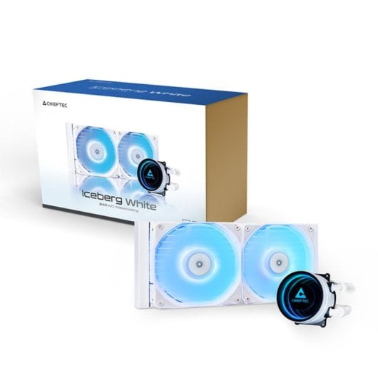 Refrigerazione Liquida Chieftec ICEBERG 240-RGB-W 240mm 2 Ventole RGB Bianco