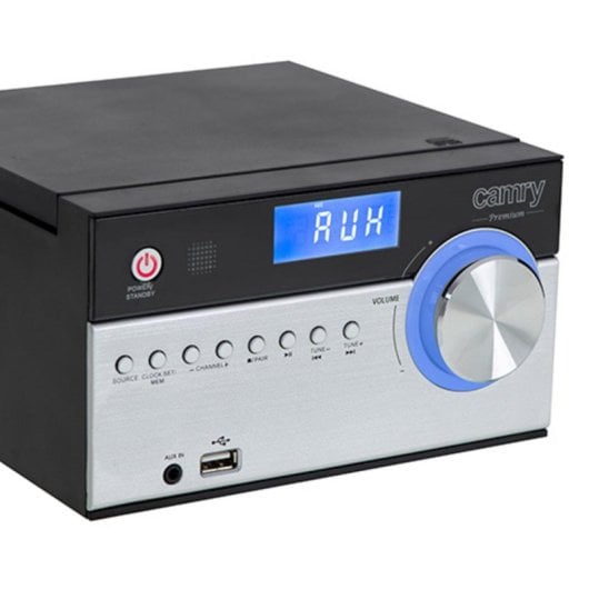 Radio Camry Premium CR 1173 Bluetooth CD USB 10W Nero Argento