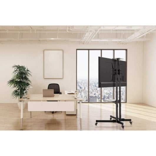 Soporte para TV Manhattan Universal Carrito Acero 37 a 70" 50 kg Altura Ajustable