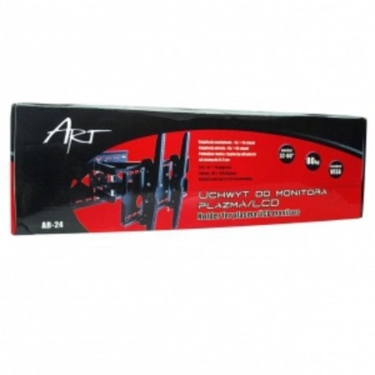 TV-Wandhalterung ART AR-24 32–60 Zoll schwenkbar neigbar Metall Schwarz