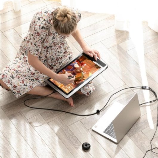 Tableta digitalizadora HUION Kamvas 16 IPS 15.6" Full HD 8192 Niveles 14 Teclas USB