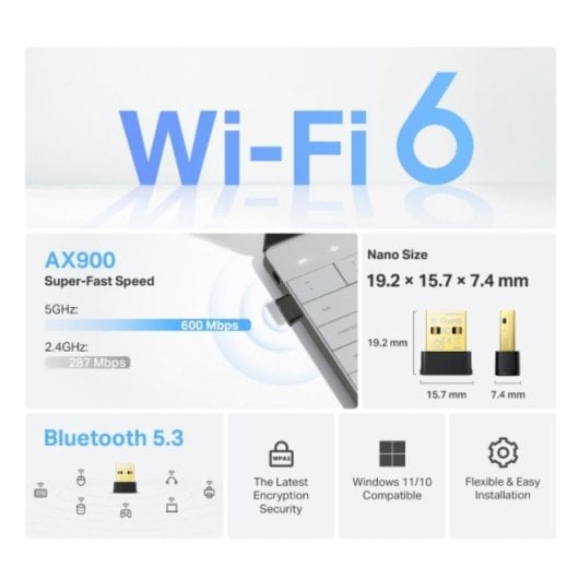 Netzwerkkarte TP-Link Archer TX10UB Nano USB 600 Mbit/s Dual Band Bluetooth 5.3