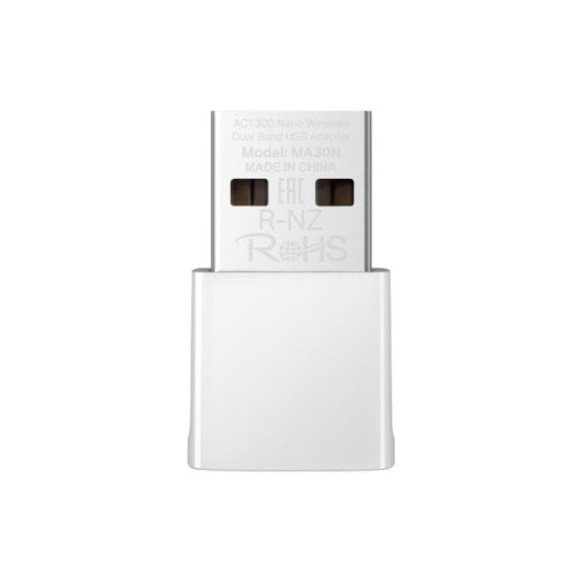 Adaptador de Rede USB Mercusys MA30N Wi-Fi 5 1300 Mbps Dupla Banda Branco