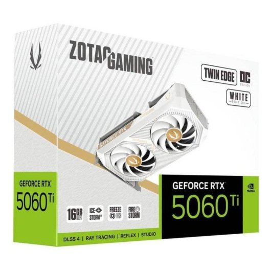 Carte Graphique Zotac GeForce RTX 5060 Ti Twin Edge OC 16GB GDDR7 Reflex 2 RTX AI DLSS4