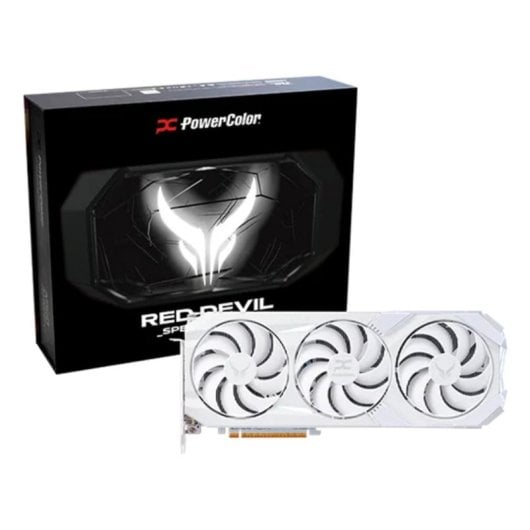 Tarjeta Gráfica PowerColor Red Devil Radeon RX 9070 XT 16GB GDDR6 Spectral White