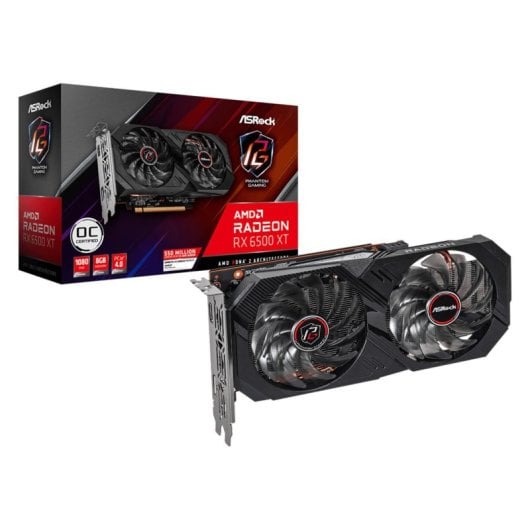 Tarjeta Gráfica Asrock Phantom Gaming RX 6500 XT 8GB GDDR6 OC