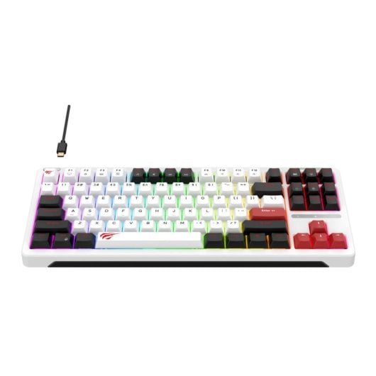 Teclado mecánico Havit KB902L Layout ES RGB 80% Cable desmontable