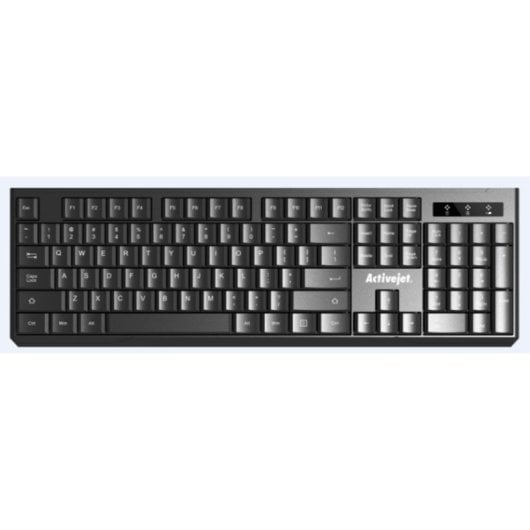 Clavier membrane Activejet K-3911W QWERTY US Sans Fil profil haut noir