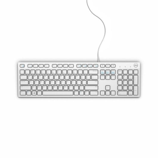 Teclado de membrana DELL KB216 Layout US Internacional branco completo
