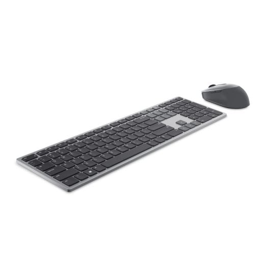 Tastiera membrana DELL KM7321W Layout US International Wireless mouse incluso grigio titanio