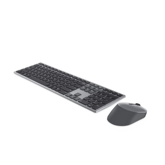 Tastiera membrana DELL KM7321W Layout US International Wireless mouse incluso grigio titanio