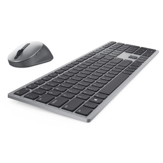 Tastiera membrana DELL KM7321W Layout US International Wireless mouse incluso grigio titanio