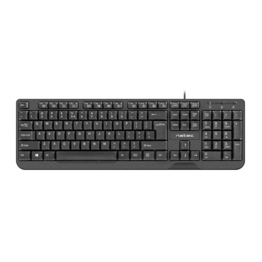 Clavier à membrane Natec Trout AZERTY USB filaire noir profil bas