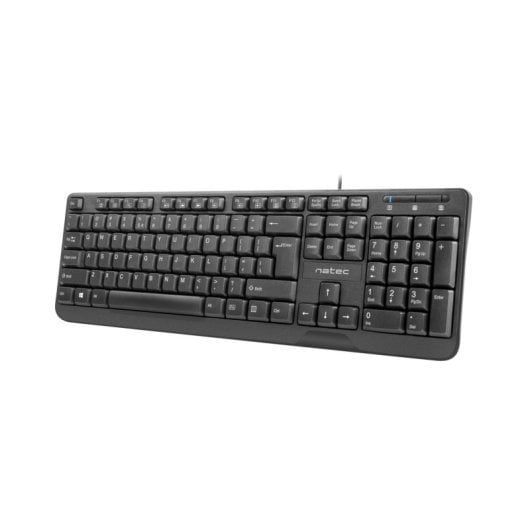 Clavier à membrane Natec Trout AZERTY USB filaire noir profil bas