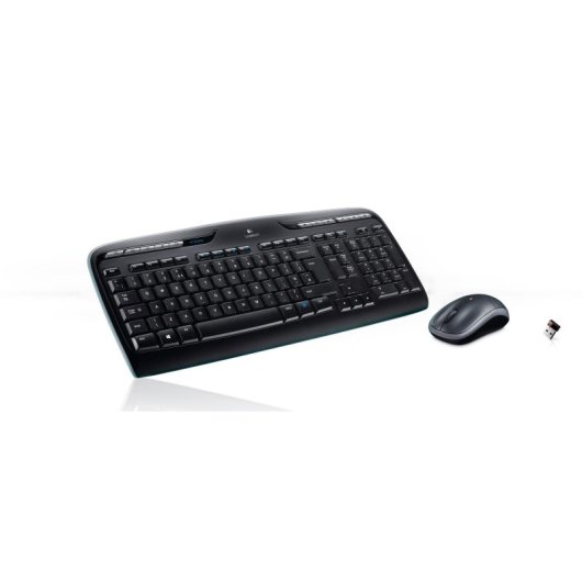 Teclado de membrana Logitech MK330 Layout US Wireless com rato incluído