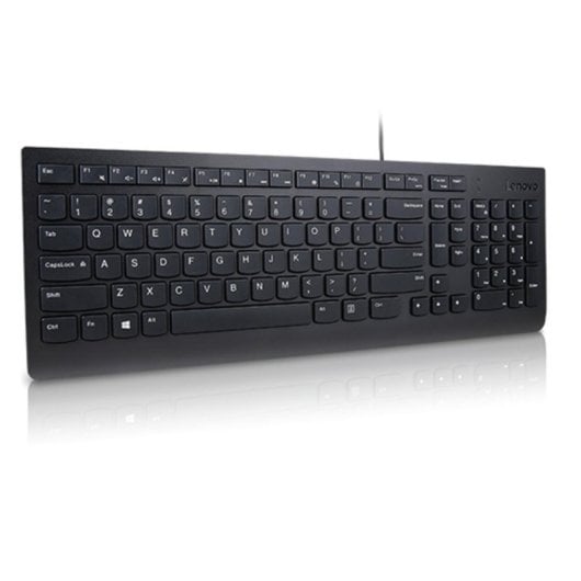 Clavier à membrane Lenovo Essential QWERTY US filaire noir pavé numérique