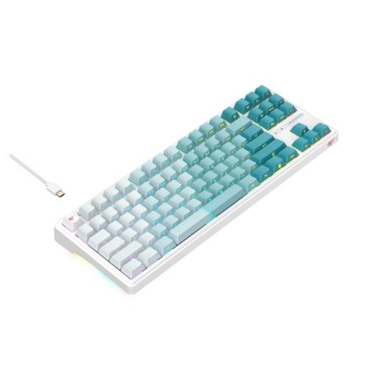 Teclado mecánico Havit KB901L Layout ES RGB Verde Blanco