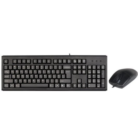 Teclado de membrana A4Tech KM-720620D Layout EN con ratón óptico USB