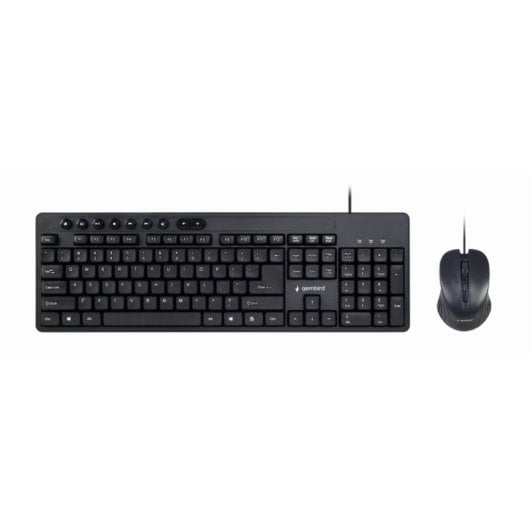 Tastiera a membrana Gembird KBS-UM-04 Layout US completa con mouse e tasti multimediali