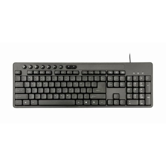 Tastiera a membrana Gembird KBS-UM-04 Layout US completa con mouse e tasti multimediali