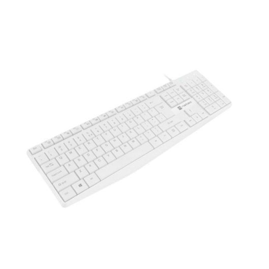 Clavier à membrane NATEC NAUTILUS QWERTY USB Blanc grandes touches