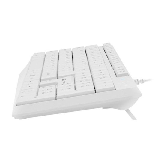 Clavier à membrane NATEC NAUTILUS QWERTY USB Blanc grandes touches