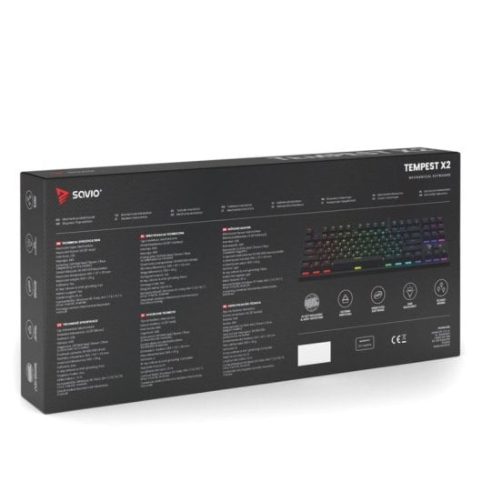 Clavier mécanique Savio Tempest X2 Layout FR rétroéclairé RGB anti-ghosting
