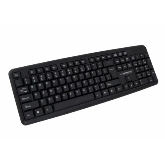 Clavier à membrane Esperanza EK134 AZERTY filaire USB ergonomique noir