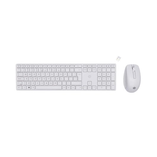 Teclado membrana HP Combo 650 Layout PT sem fio branco rato incluído