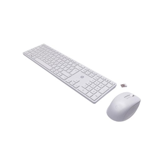 Teclado membrana HP Combo 650 Layout PT sem fio branco rato incluído