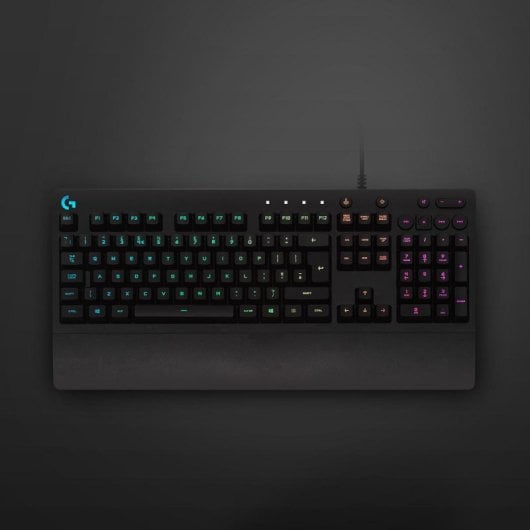 Teclado de membrana Logitech G213 Prodigy Layout US RGB Descanso de pulso