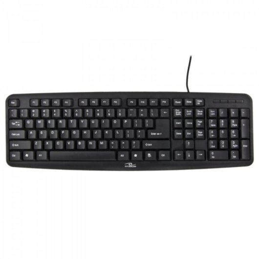 Clavier membrane Esperanza TK102 disposition FR filaire PS/2 noir