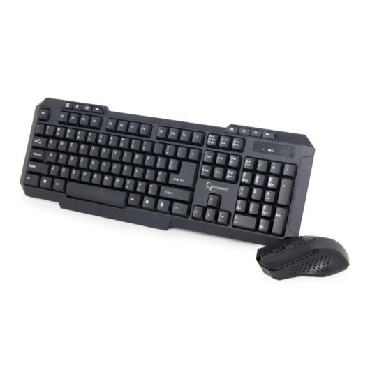 Tastiera a membrana Gembird KBS-WM-02 Layout US con mouse wireless e 8 tasti rapidi
