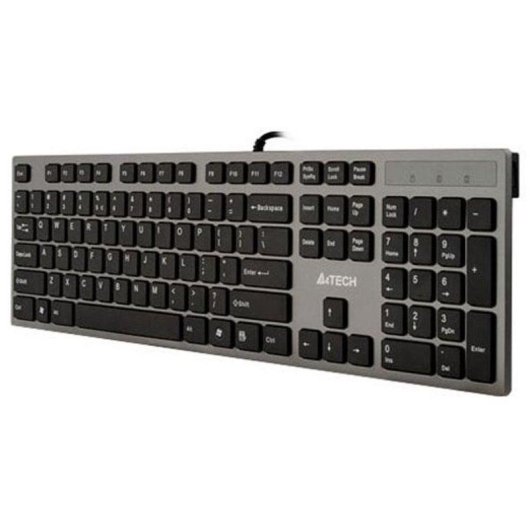 Clavier A4Tech KV-300H membrane QWERTY US complet avec hub USB