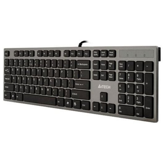 Teclado de membrana A4Tech KV-300H Layout ES USB full size con hub USB