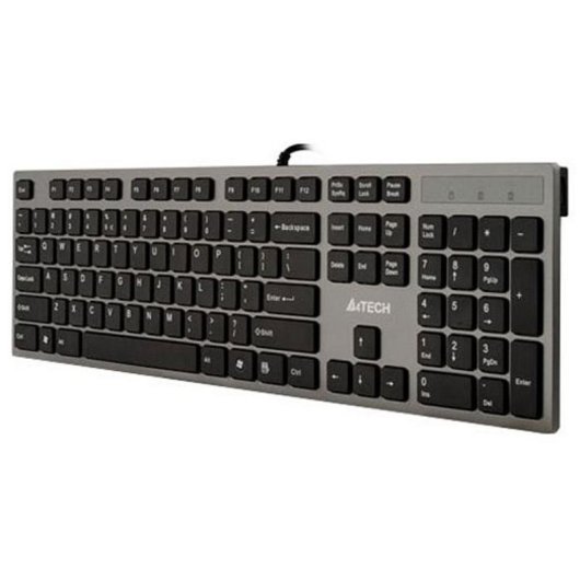 Clavier A4Tech KV-300H membrane QWERTY US complet avec hub USB