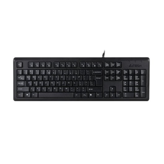 Teclado de membrana A4Tech KR-92 Layout EN resistente salpicaduras negro USB