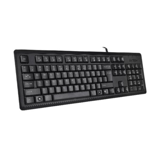 Teclado de membrana A4Tech KR-92 Layout EN resistente salpicaduras negro USB