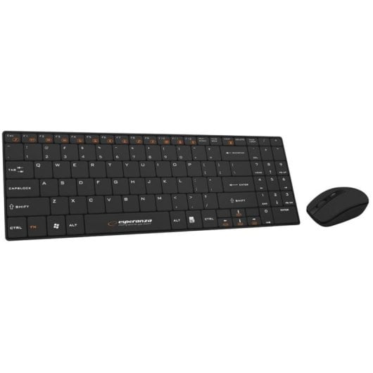 Tastiera wireless membrana Esperanza EK122K Layout IT con mouse incluso