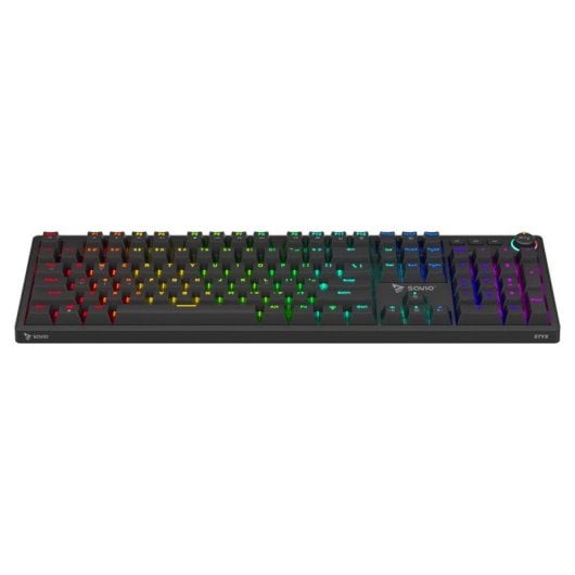 Teclado mecánico Savio Styx Outemu Peach Silent Layout US retroiluminado RGB