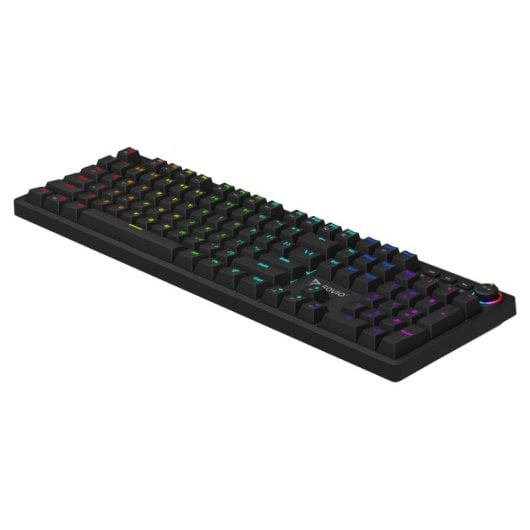 Teclado mecánico Savio Styx Outemu Peach Silent Layout US retroiluminado RGB