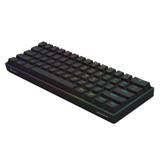 Clavier mécanique Savio BLACKOUT X2 Layout US rétroéclairé RGB 60%