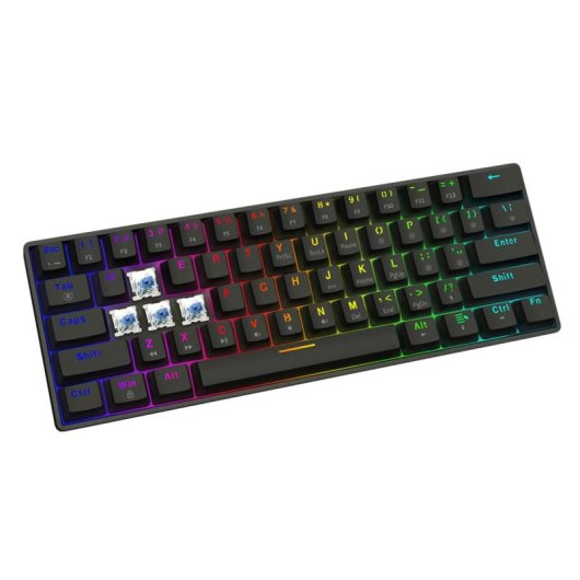 Clavier mécanique Savio BLACKOUT X2 Layout US rétroéclairé RGB 60%