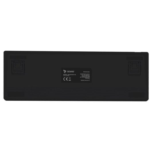 Clavier mécanique Savio BLACKOUT X2 Layout US rétroéclairé RGB 60%