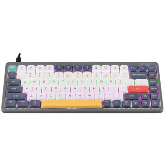 Teclado mecánico Tracer FINA 84 Layout EN inalámbrico retroiluminado